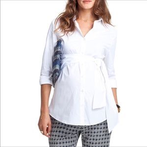 Isabella Oliver Button Down Maternity Shirt